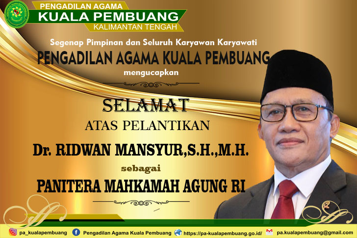SELAMAT ATAS PELANTIKAN PANITERA MAHKAMAH AGUNG RI SELAMAT ATAS PELANTIKAN PANITERA MAHKAMAH AGUNG RI